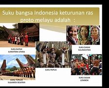 Bangsa Indonesia Yang Termasuk Keturunan Dari Bangsa Proto Melayu Adalah